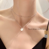 ラウンドデザインダブルネックレス ネックレス アクセサリー | IRADOWL | 詳細画像1 