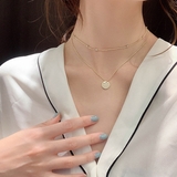 ラウンドデザインダブルネックレス ネックレス アクセサリー | IRADOWL | 詳細画像4 