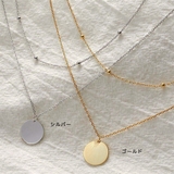 ラウンドデザインダブルネックレス ネックレス アクセサリー | IRADOWL | 詳細画像6 