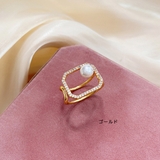 パール×ビジューデザインリング アクセサリー リング | IRADOWL | 詳細画像8