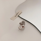 シルバー | イヤカフ イヤーカフ ハート柄 | IRADOWL