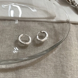 シルバー | ピアス オーバル フープ | IRADOWL