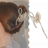 ゴールド | ヘアクリップ ゆらゆらチェーン付き 髪留め | LTL