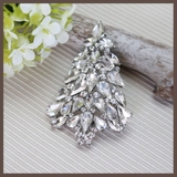 クリスマス シルバービジュのツリーブローチ | lunolumo | 詳細画像1 