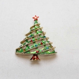 クリスマス 大きめツリーのキラキラブローチ | lunolumo | 詳細画像2 