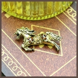 ゴールドブラウンの馬モチーフブローチ | lunolumo | 詳細画像1 