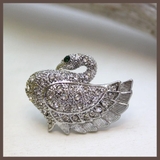 白鳥デザインのピンブローチ | lunolumo | 詳細画像1