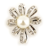 立体フラワーのちいさめパールブローチ | lunolumo | 詳細画像3 