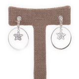 キュービックジルコニアと星のノンホールピアス イヤリング | lunolumo | 詳細画像4 