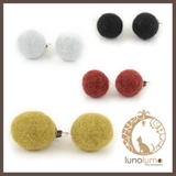 SALE 羊毛フェルトのシンプルピアス | lunolumo | 詳細画像1 