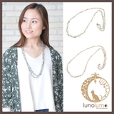 アンティーククリスタルのロングネックレス N | lunolumo | 詳細画像1