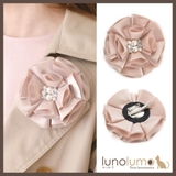 シャンパンベージュのフラワーコサージュ | lunolumo | 詳細画像1