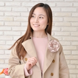 シャンパンベージュのフラワーコサージュ | lunolumo | 詳細画像2