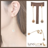 SALE リバーシブルデザインのフラワーロングイヤリング | lunolumo | 詳細画像1