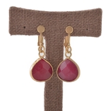 表面カットのカラーイヤリング | lunolumo | 詳細画像3