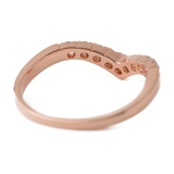 V字デザインのピンクゴールドリング 指輪 N | lunolumo | 詳細画像5 