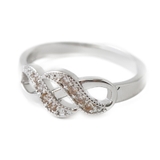 シルバーカラーのエレガントデザインリング 指輪 N | lunolumo | 詳細画像3