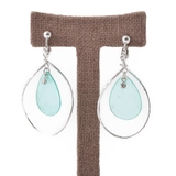 螺旋メタルとシェルの大ぶりイヤリング | lunolumo | 詳細画像3