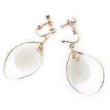 螺旋メタルとシェルの大ぶりイヤリング | lunolumo | 詳細画像5