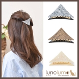 クラックデザインのサンカククリップ ヘアー | lunolumo | 詳細画像1 