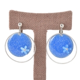 花とラメカラーのコンビイヤリング | lunolumo | 詳細画像4 