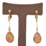 オパールカラーとメタルバーのドロップイヤリング | lunolumo | 詳細画像4 