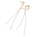 ベビーパールとチェーンのロングイヤリング | lunolumo | 詳細画像5 