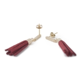 タッセルとメタルのデザインピアス | lunolumo | 詳細画像6