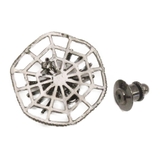 ハロウィン 蜘蛛と蜘蛛の巣モチーフのピンブローチ ラペルピン | lunolumo | 詳細画像3