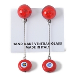 イタリア コンビベネチアンガラスのオリエンタルイヤリング | lunolumo | 詳細画像3 