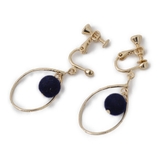 カラーフロッキーとツイストメタルのイヤリング | lunolumo | 詳細画像5 