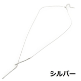 メタルバーのY字ロングネックレス N | lunolumo | 詳細画像3
