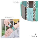 ブレスレット レディース ターコイズ | lunolumo | 詳細画像3