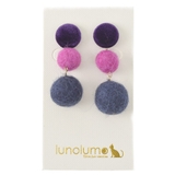 イヤリング 羊毛フェルト ハンドメイド | lunolumo | 詳細画像3 