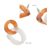 ピアス バイカラー 樹脂 | lunolumo | 詳細画像3