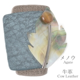 ブローチ レディース 牛革 | lunolumo | 詳細画像4