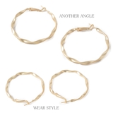 SALE フープピアス メタル | lunolumo | 詳細画像3