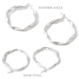 SALE フープピアス メタル | lunolumo | 詳細画像3