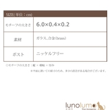 ピアス レディース ラインストーン | lunolumo | 詳細画像8