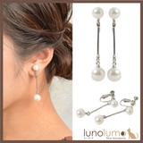 パール イヤリング ロングイヤリング | lunolumo | 詳細画像1