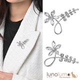 キュービックジルコニア ブローチ 花 | lunolumo | 詳細画像1