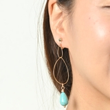 イヤリング レディース ターコイズ | lunolumo | 詳細画像3 