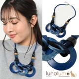 ネックレスレディース ウッド 天然素材 | lunolumo | 詳細画像1 