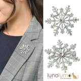 クリスマス ブローチ 雪の結晶 | lunolumo | 詳細画像1