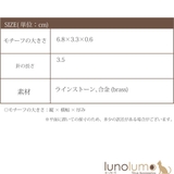 ブローチ レディース ラインストーン | lunolumo | 詳細画像7 