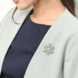 ブローチ 雪の結晶 雪 | lunolumo | 詳細画像3 