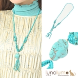 ネックレス レディース マグネサイトターコイズ | lunolumo | 詳細画像1 