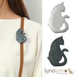 ブローチ レディース 黒猫 | lunolumo | 詳細画像1