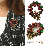 クリスマス ブローチ リース | lunolumo | 詳細画像1 