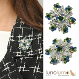 クリスマス ブローチ 雪の結晶 | lunolumo | 詳細画像1